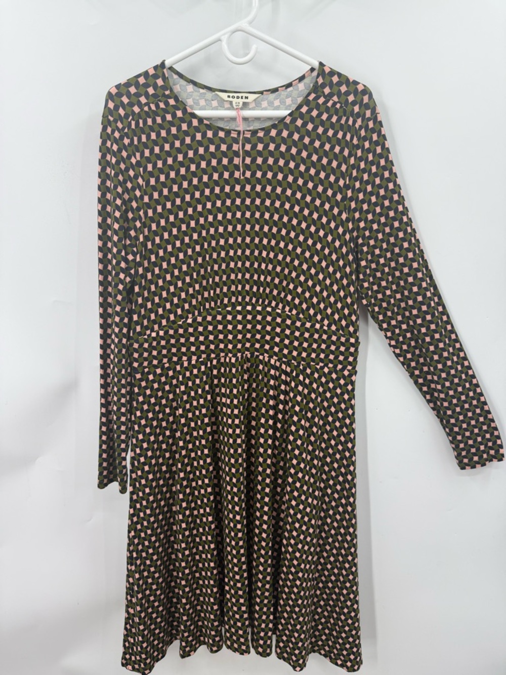 Boden Thea Long Sleeve Jersey Midi Dress 16 - Picture 4 of 9